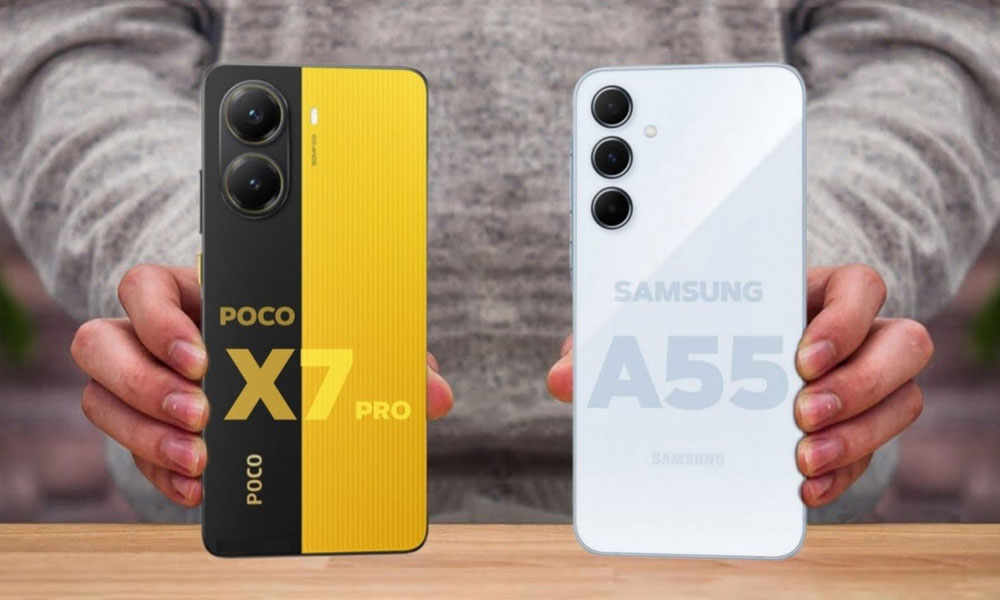 مقایسه A۵۵ و Poco X۷ Pro شیائومی، انتخاب سخت گوشی برتر توسط گیمرها
