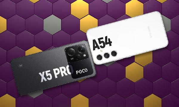 مقایسه سامسونگ گلکسی A۵۴ با شیائومی پوکو X۵ پرو؛ قدرتمندترین گوشی های میان رده