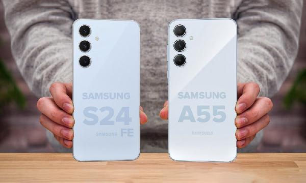 مقایسه سامسونگ S۲۴ FE  با  A۵۵ ، رقابت جنجالی بین دو گوشی سامسونگ