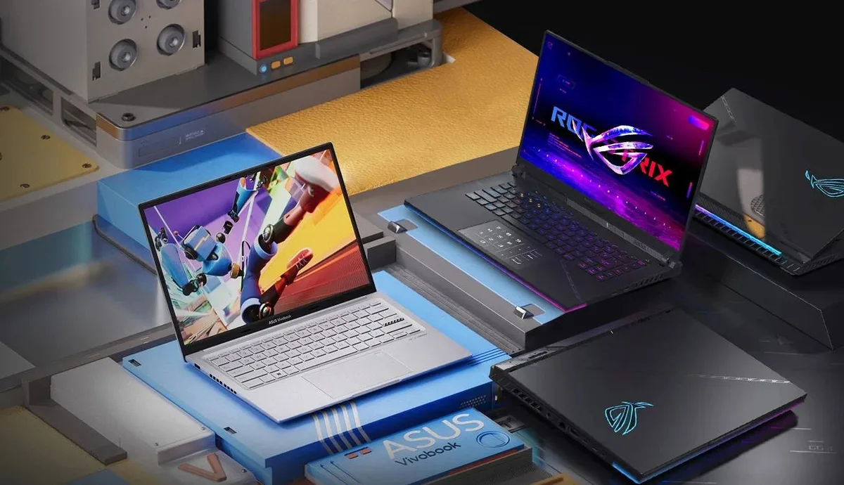 مقایسه لپ تاپ اداری ایسوس ویووبوک و لپ تاپ گیمینگ ROG Strix