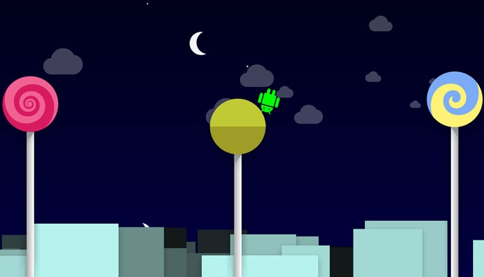 بازی مخفی‌ شده در اندروید Lollipop