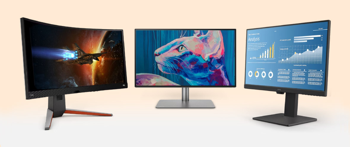 قیمت مانیتور بنکیو | خرید مانیتور گیمینگ و ساده ‌BenQ‏