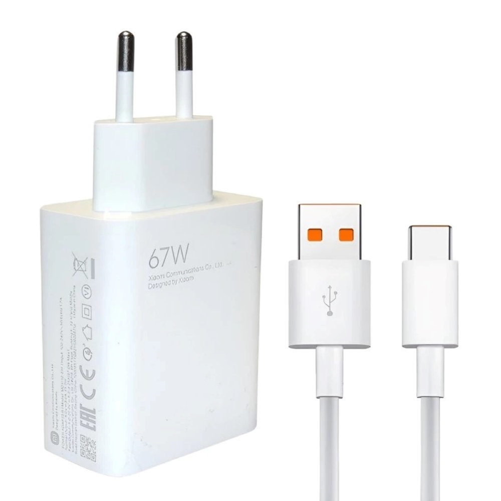 Xiaomi charger adapter model MDY-12-EH with USB-C conversion cable