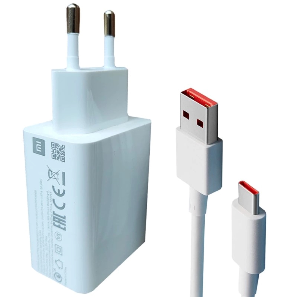 Xiaomi Mdy_09_El  with USB-C conversion cable wall charger