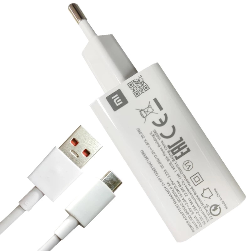 Xiaomi 22.5 watt  with usb-c cable wall charger