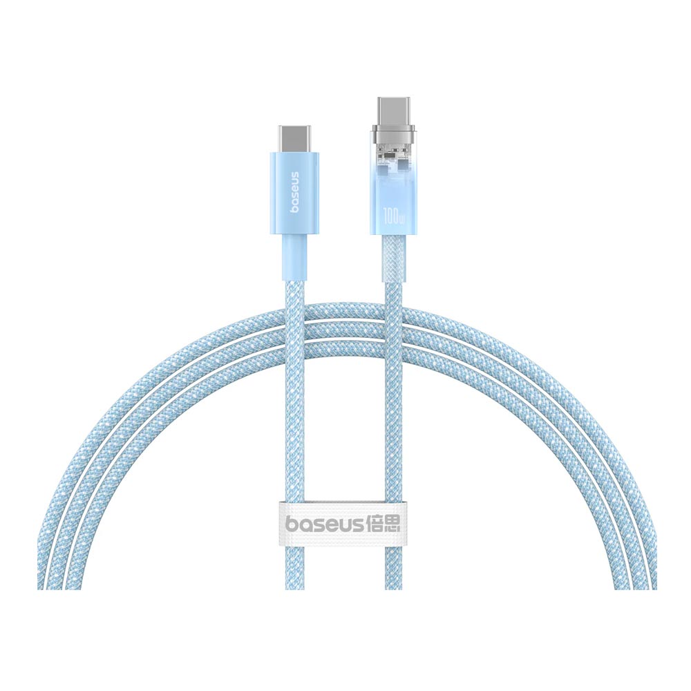 Baseus Explorer Series Fast Charging Cable with Smart Temperature Control Type-C to Type-C 1M 100w