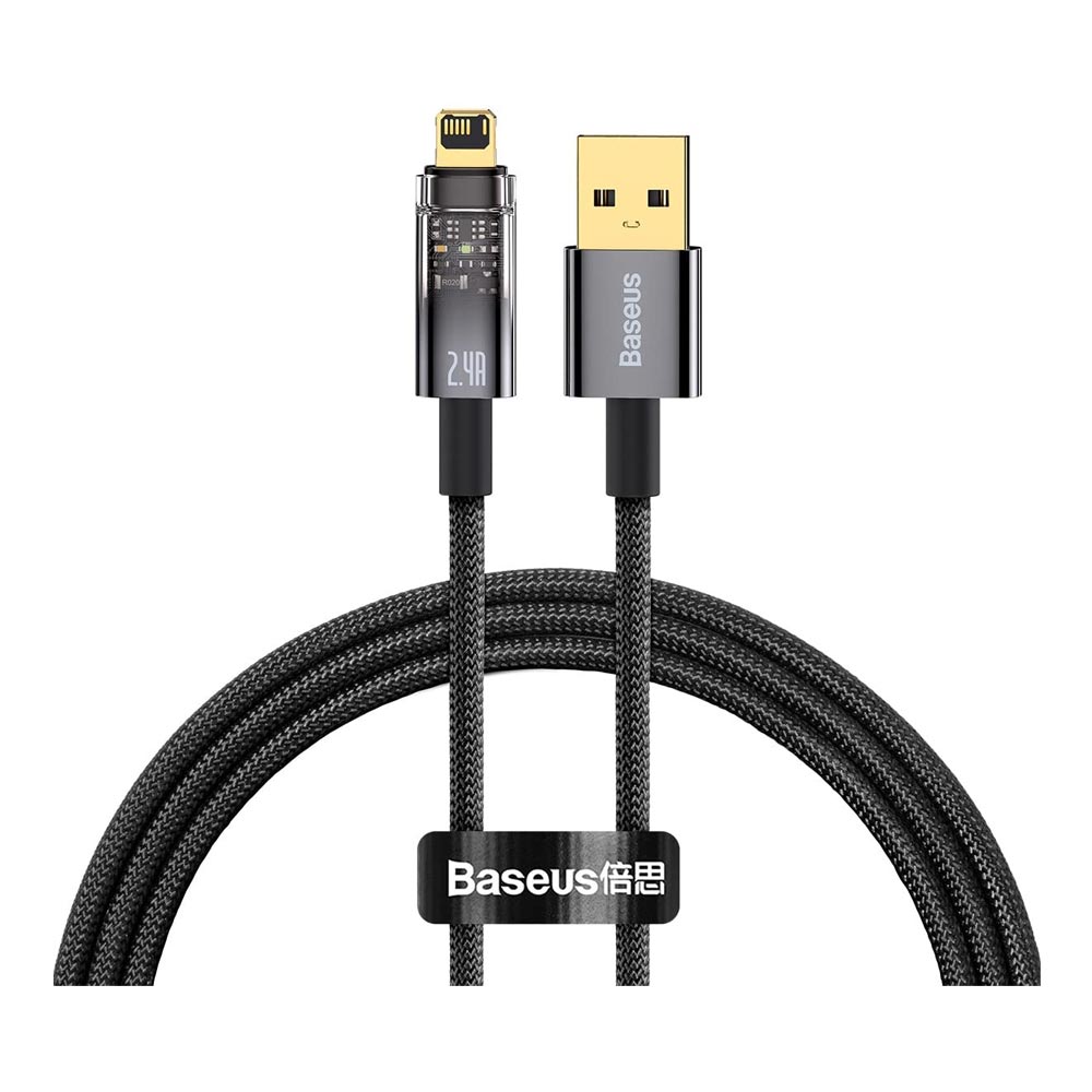 Baseus Explorer Series Auto Power-Off Fast Charging Data Cable USB to iP 1M 2.4A