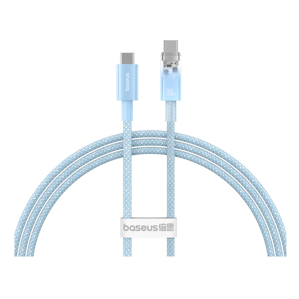 Baseus Explorer Series Fast Charging Cable with Smart Temperature Control Type-C to Type-C 1M 100w