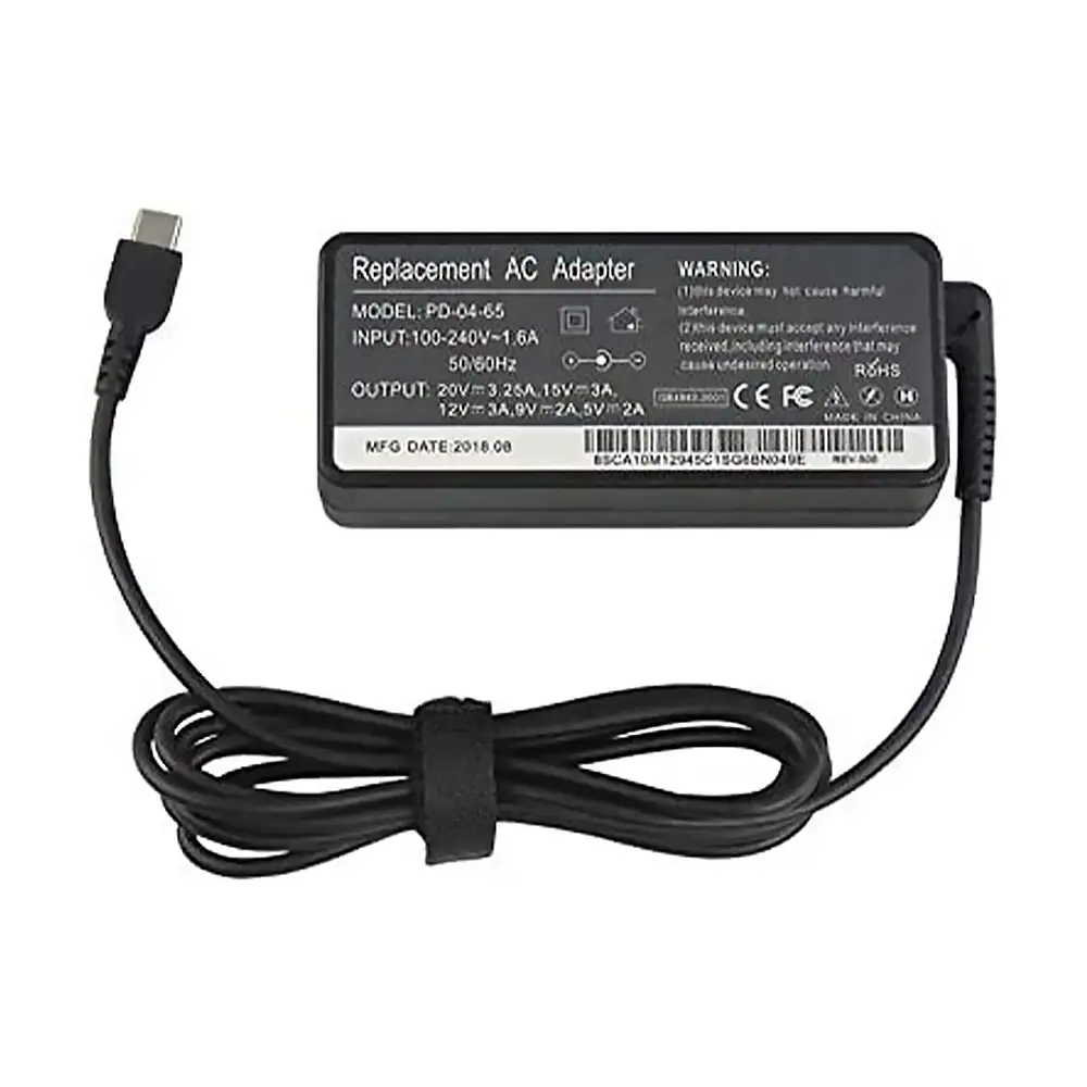 20V 3.25A-15V 3A-9V 2A-5V 2A Type C Laptop Adaptor