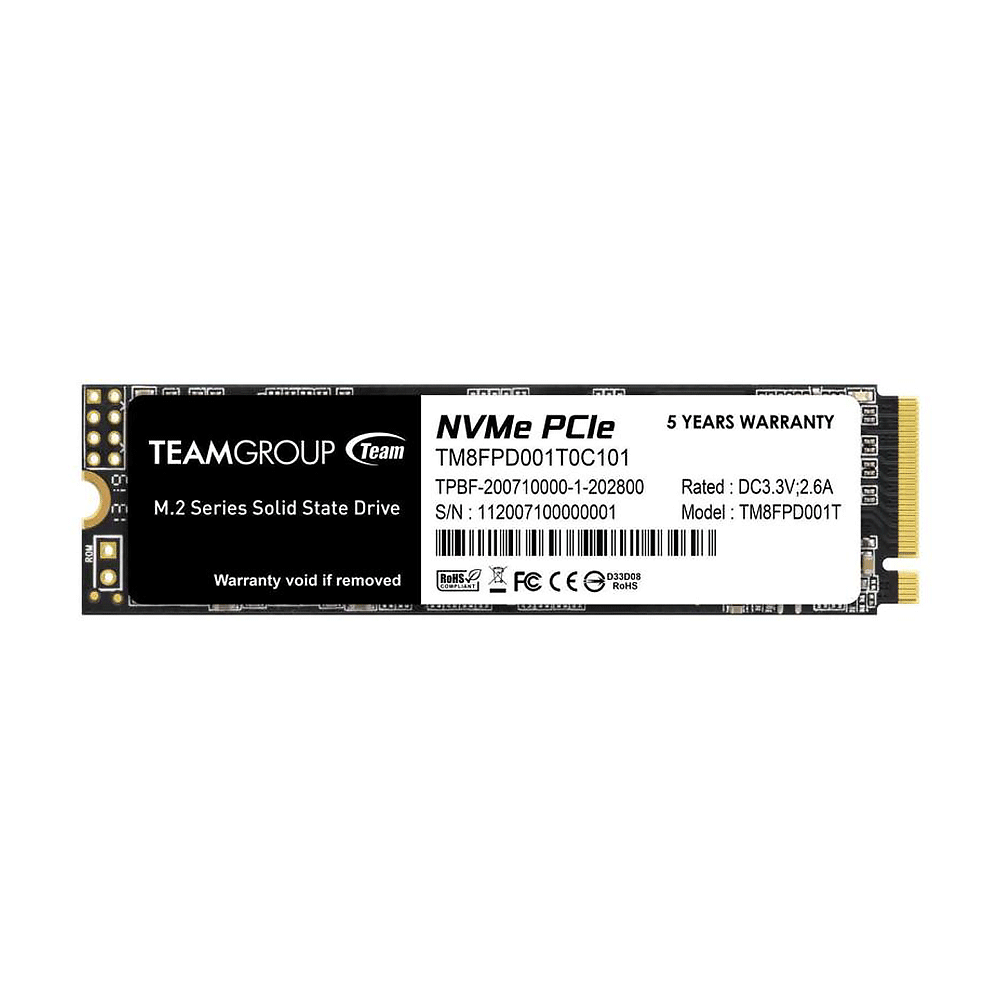 team group MP33 NVME 1TB M.2 PCIe Internal SSD