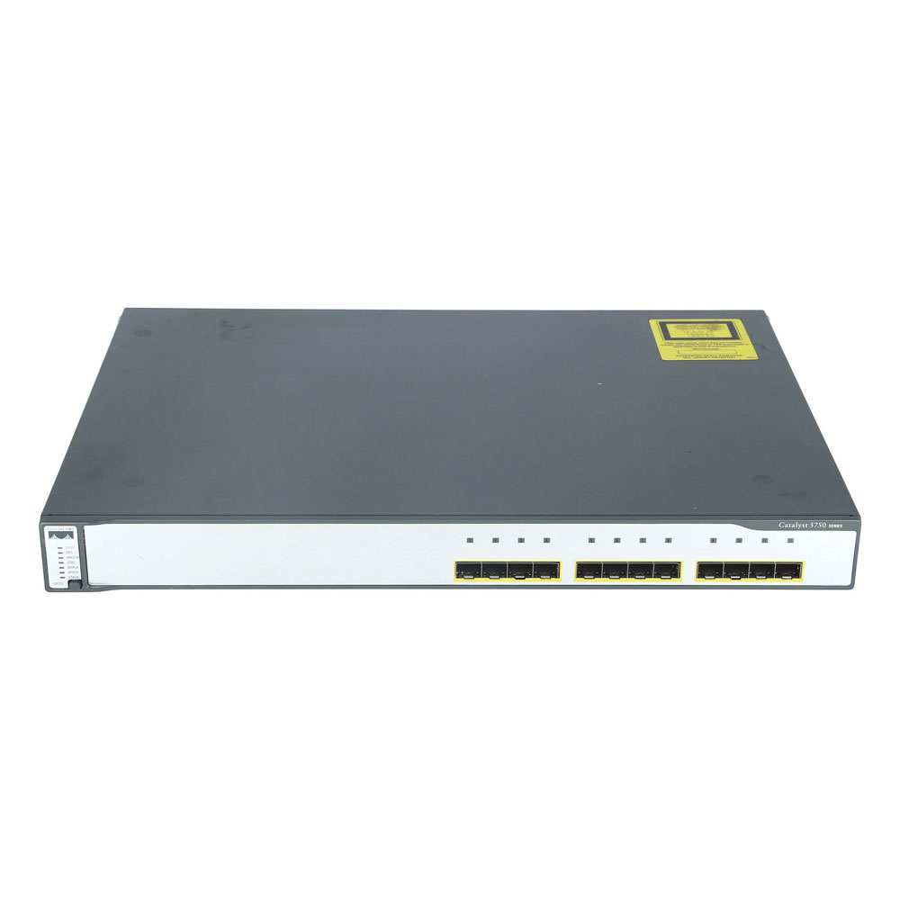 Cisco WS-C3750G-12S-S 12 Port Managed Fiber Optic Switch