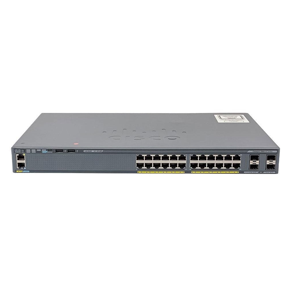 Cisco Catalyst WS-C2960X-24TS-L 24-Port Gigabit Managed Switch