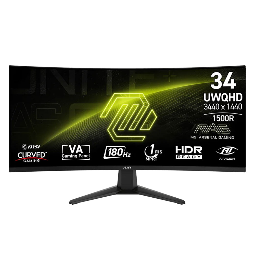 MSI MAG 346CQ 34 inch Curved Gaming Monitor