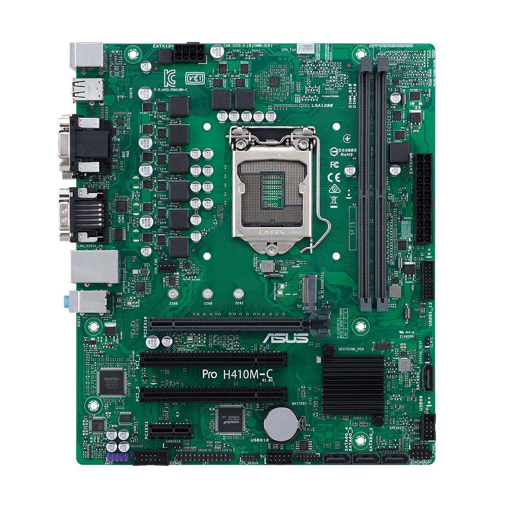 ASUS Pro H410M-C/CSM LGA 1200 Motherboard