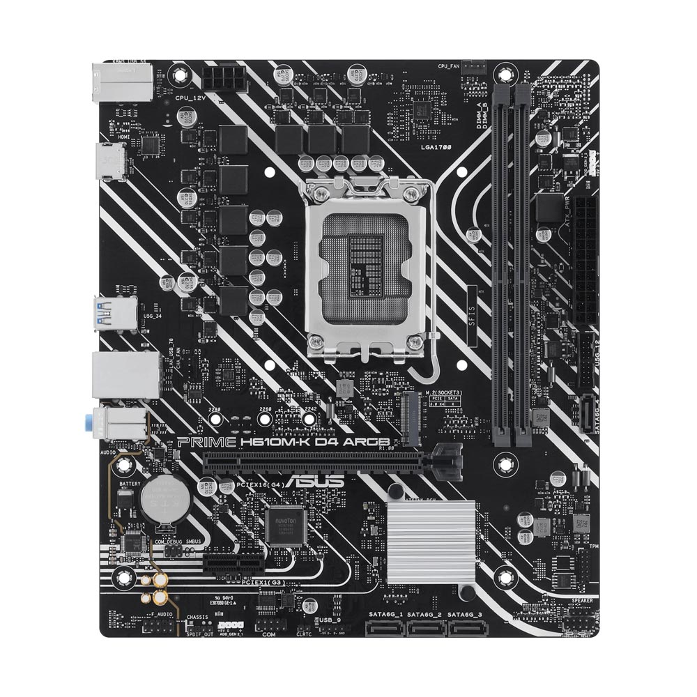 ASUS PRIME H610M-K D4 ARGB DDR4 Motherboard