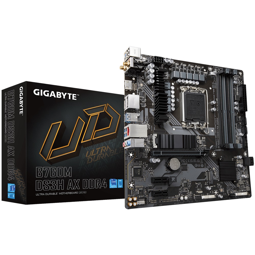 GigaByte B760M DS3H AX DDR4 rev. 1.x LGA 1700 13th Gen ATX Motherboard