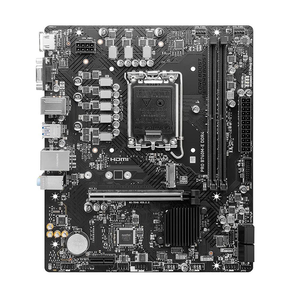 MSI PRO B760M-E DDR4 LGA 1700 Motherboard