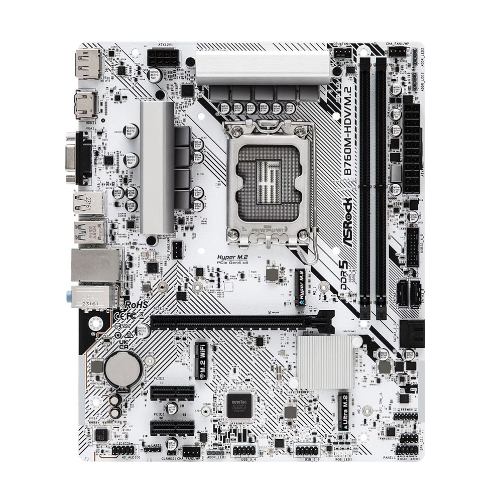 ASRock B760M-HDV/M.2 D5 Motherboard