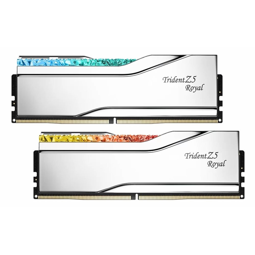 G.SKILL Trident Z5 Royal Silver RGB 32GB 6400Mhz CL32 DDR5 Dual Channel Desktop RAM