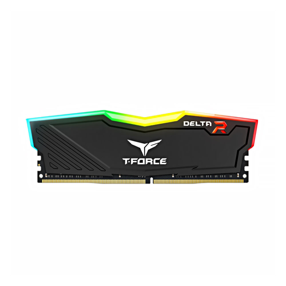 Ram Desktop DDR4 Single Channel 3200 MHz CL16 DELTA RGB Team Group Capacity 16 Gigabytes