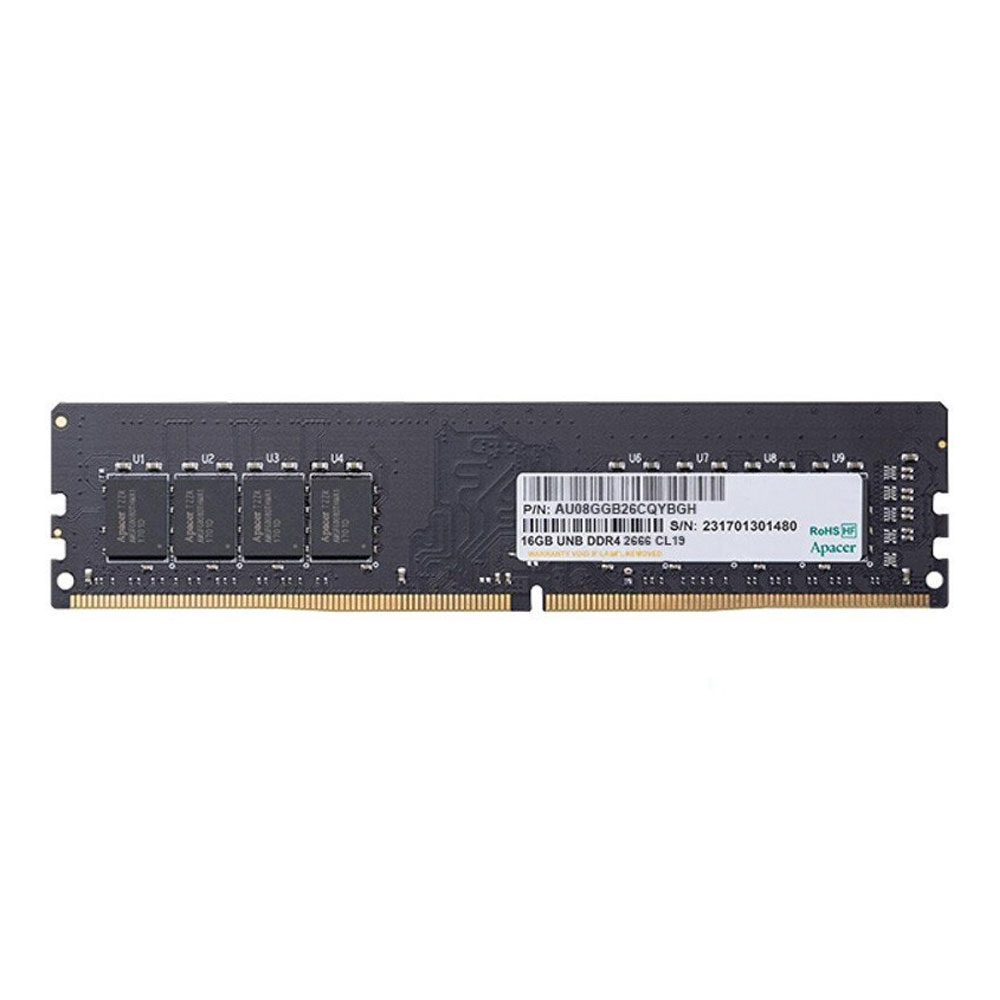 Apacer 16GB DDR4 Single Channel 2666MHz CL19 Computer RAM