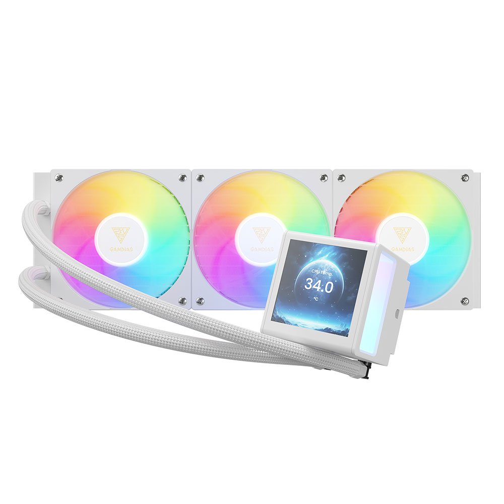 Gamdias CHIONE P5-360 WH CPU Liquid Cooler Fan