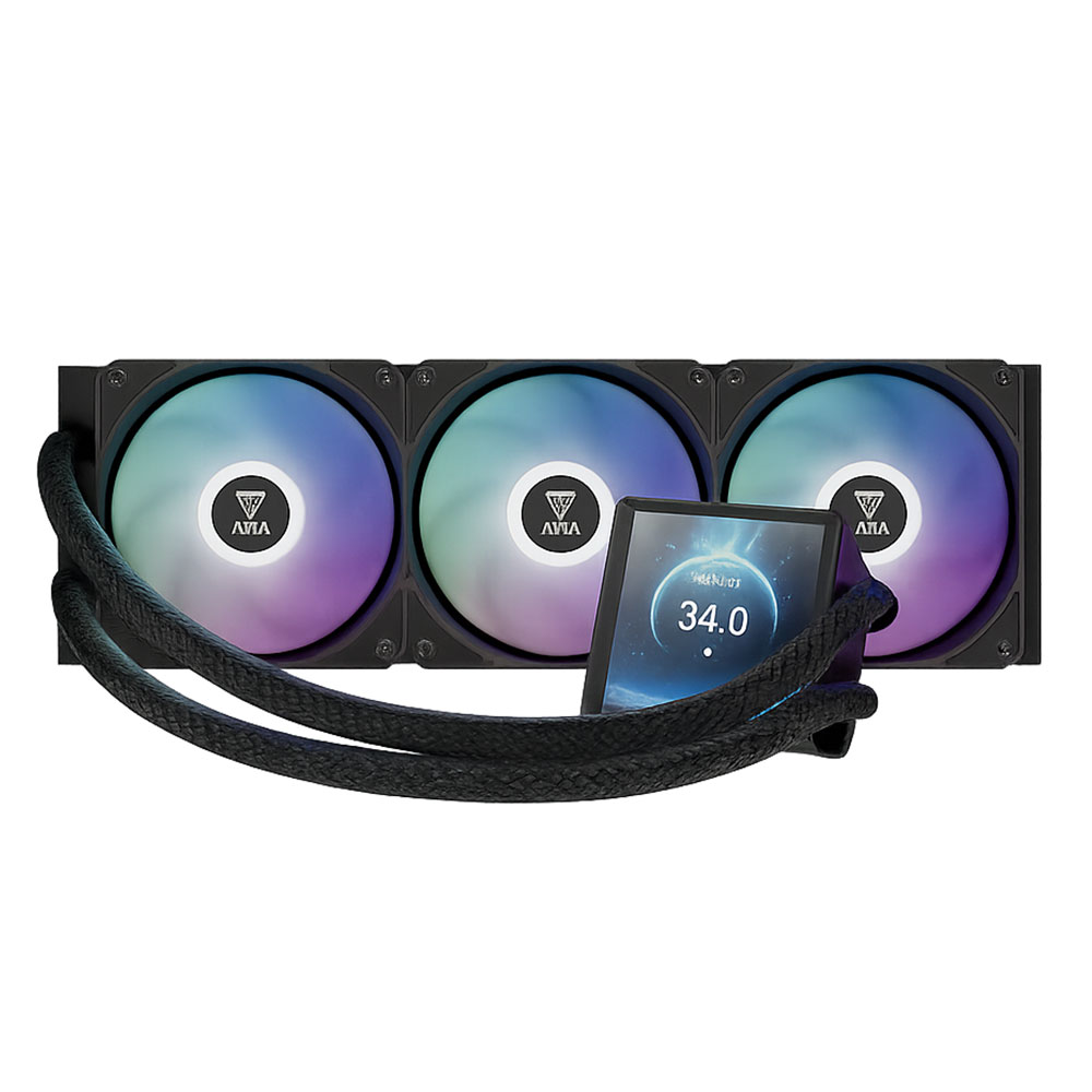 Gamdias AURA GL360 LCD CPU Liquid Cooler Fan