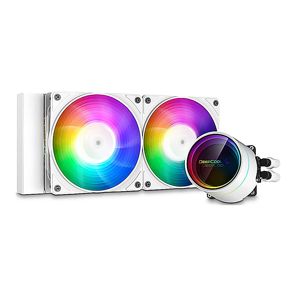 Deep Cool CASTLE 240EX ARGB White CPU Liquid Cooling System