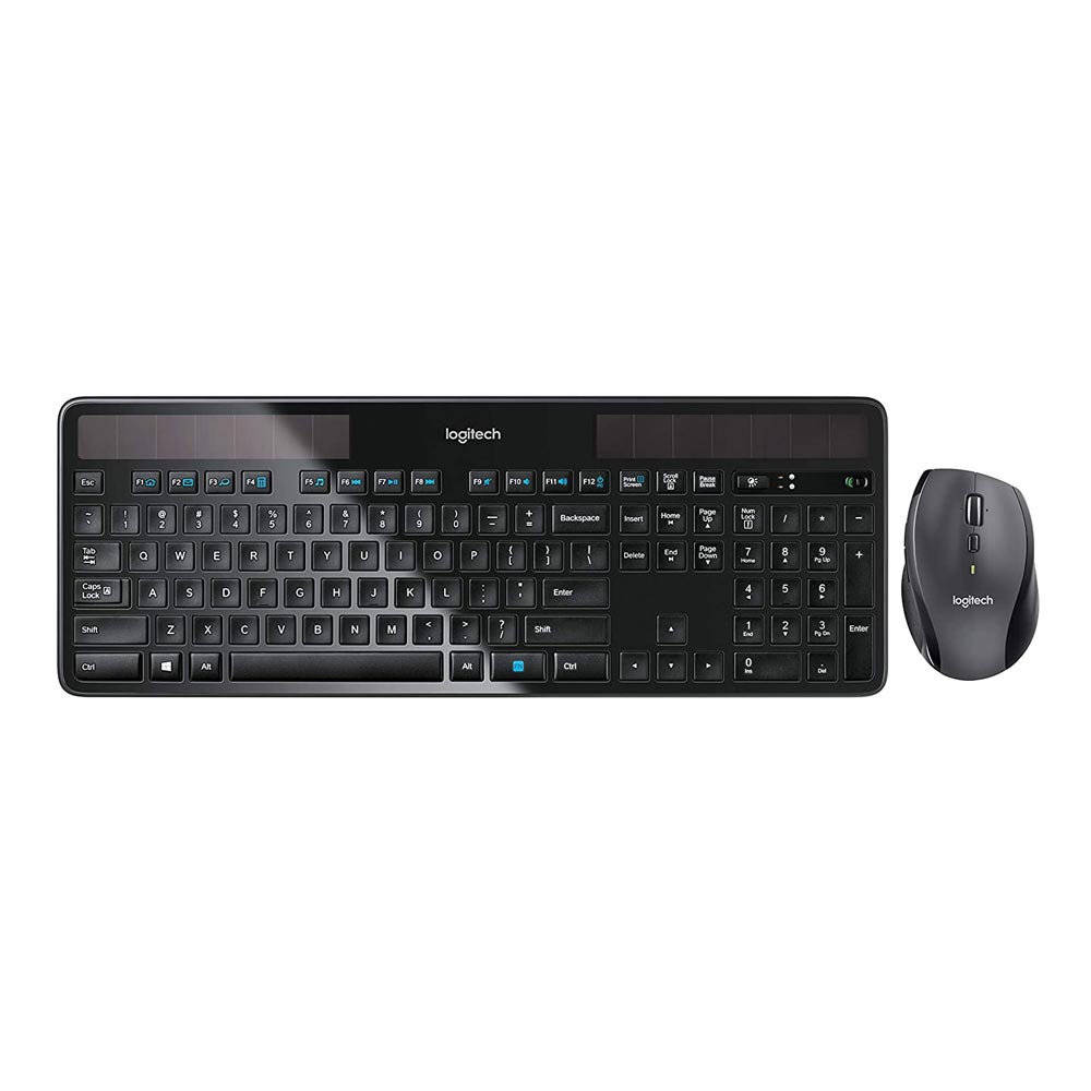 MK750 Wireless Solar Keyboard and Wireless Marathon Mouse Combo
