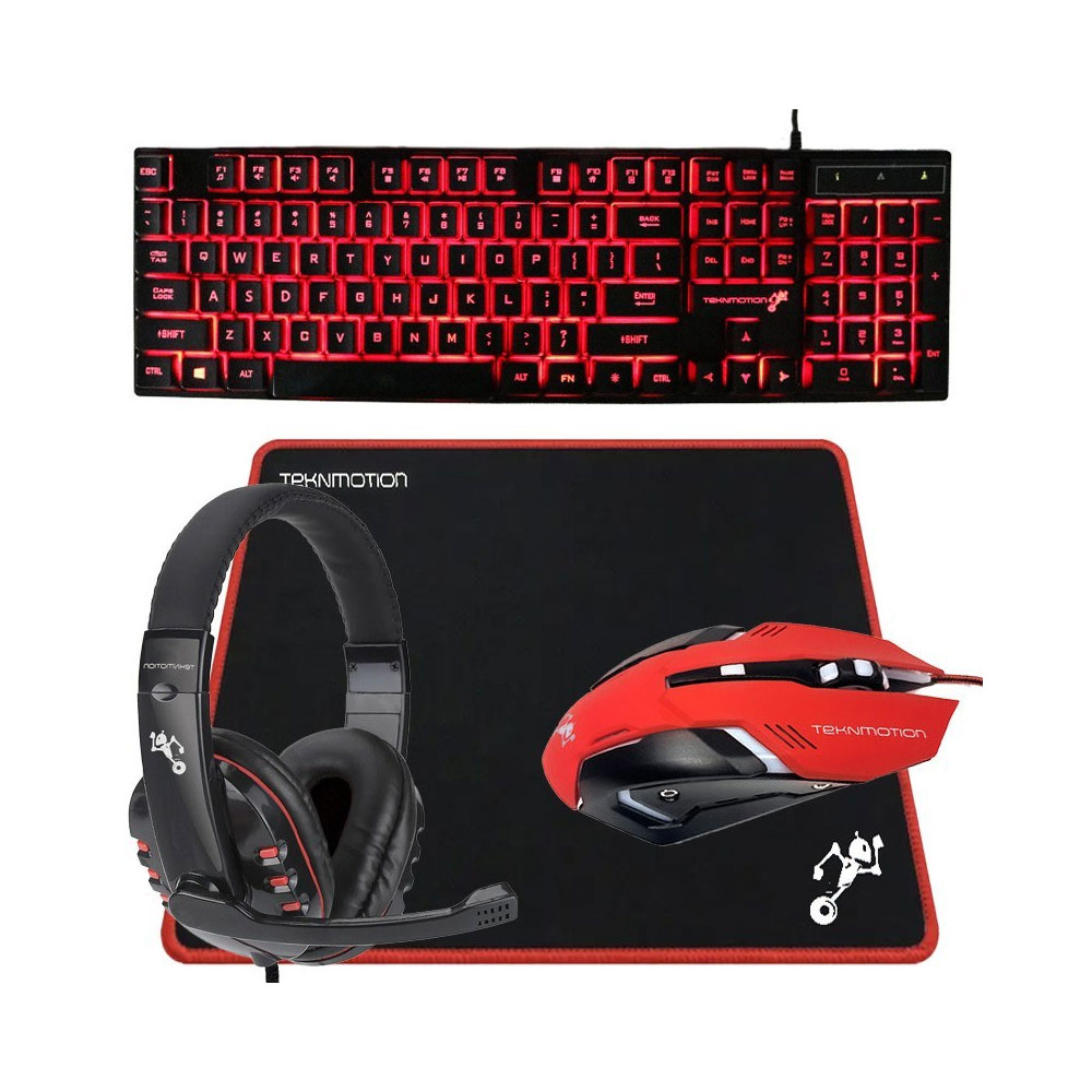 Teknmotion Bundle 4 IN 1 Backlit Gaming