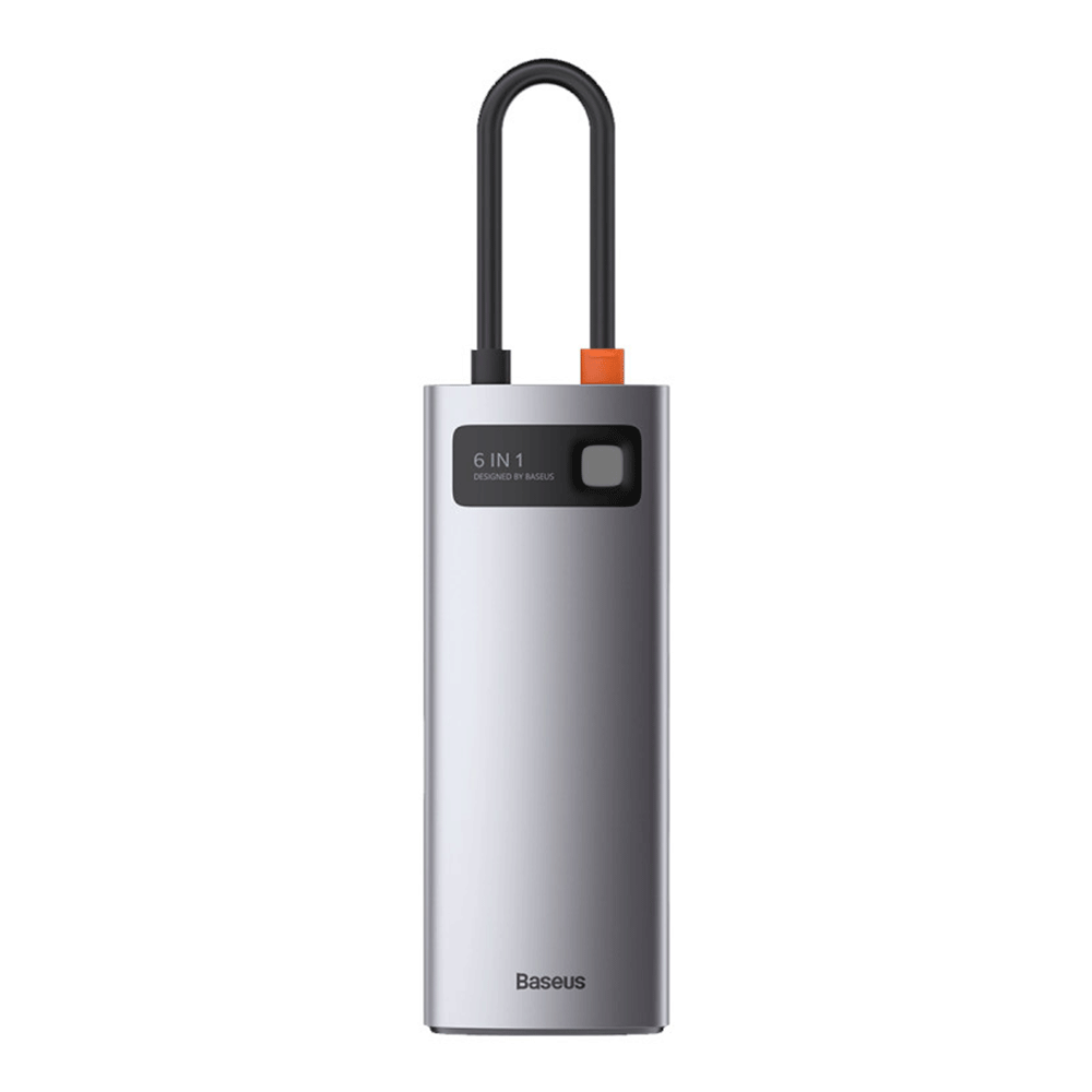 Baseus Metal Gleam 6 in 1 Multifunctional Type-C HUB CAHUB-CW0G