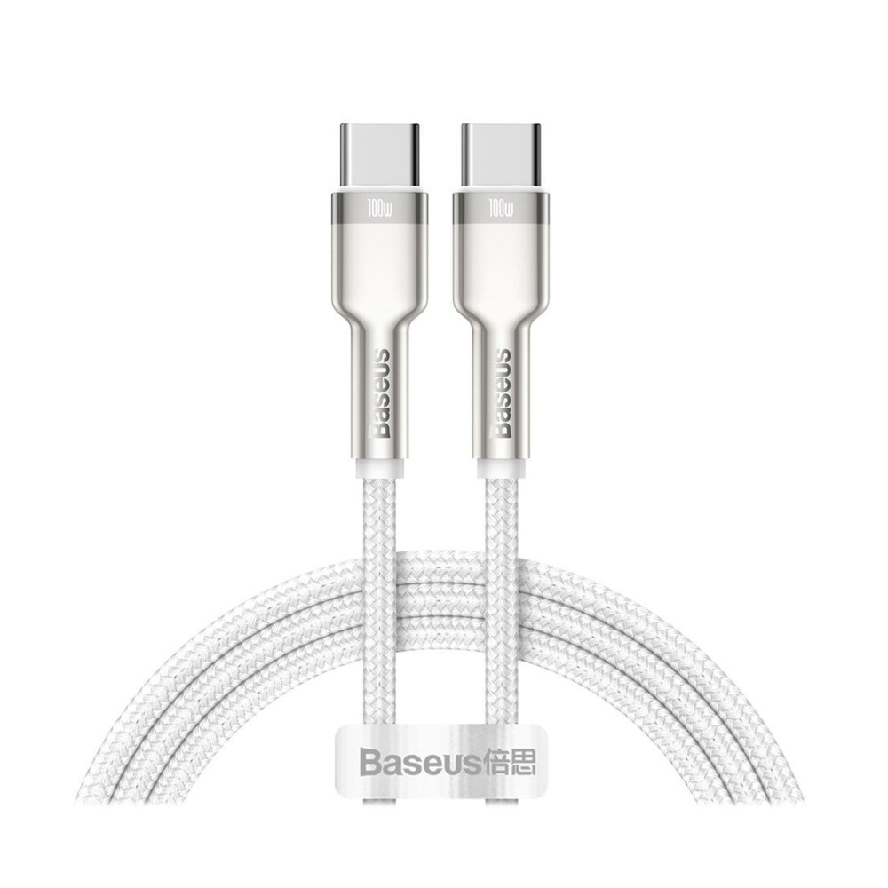 Baseus Cafule CATJK-C02 Type-C 100W 1m Fast Charging Data Cable White