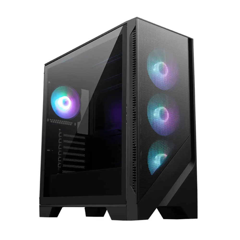 MSI Mag Forge 321R Airflow ARGB Mid Tower Black Computer Case
