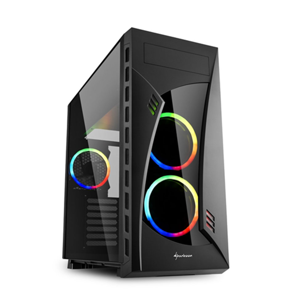 SHARKOON NIGHT SHARK RGB MID TOWER GAMING CASE