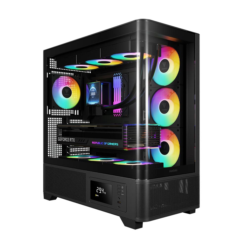 Gamdias ATLAS P2 CG Mid Tower Case