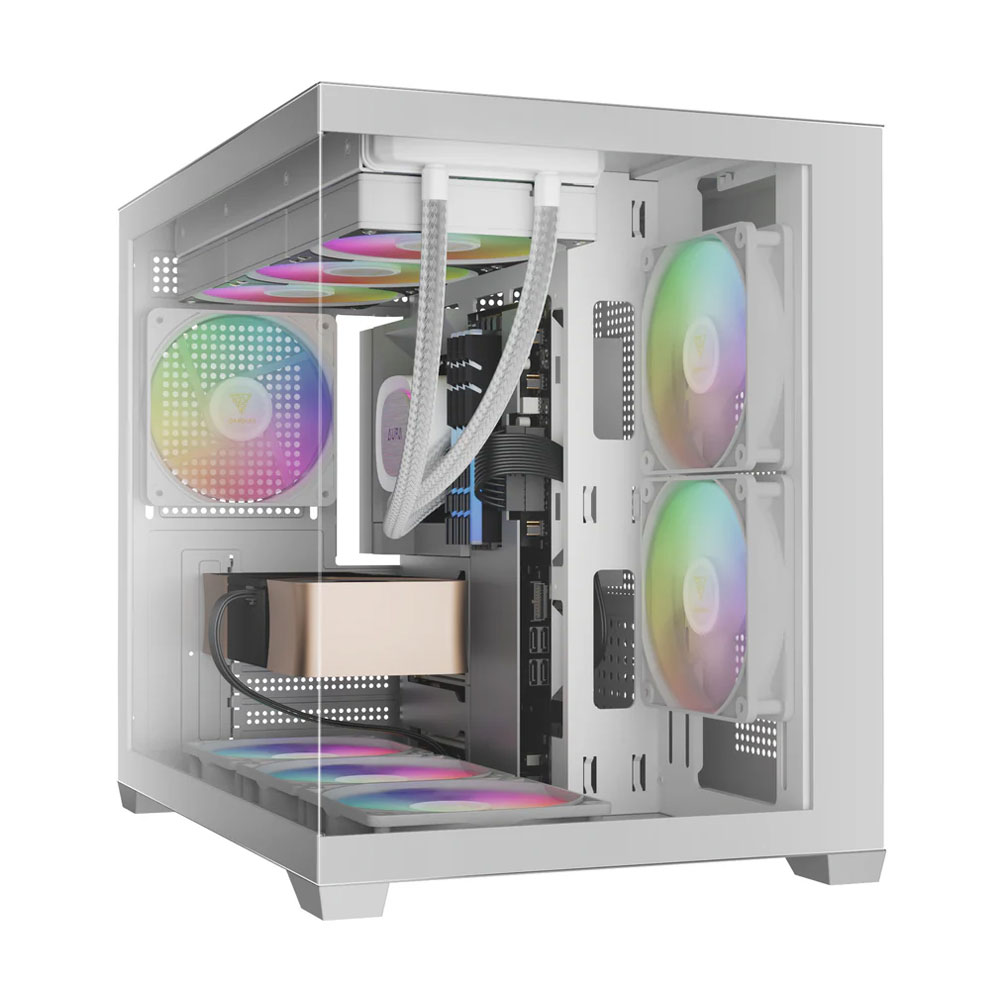 Gamdias AURA GC10M V2 WH ARGB Case