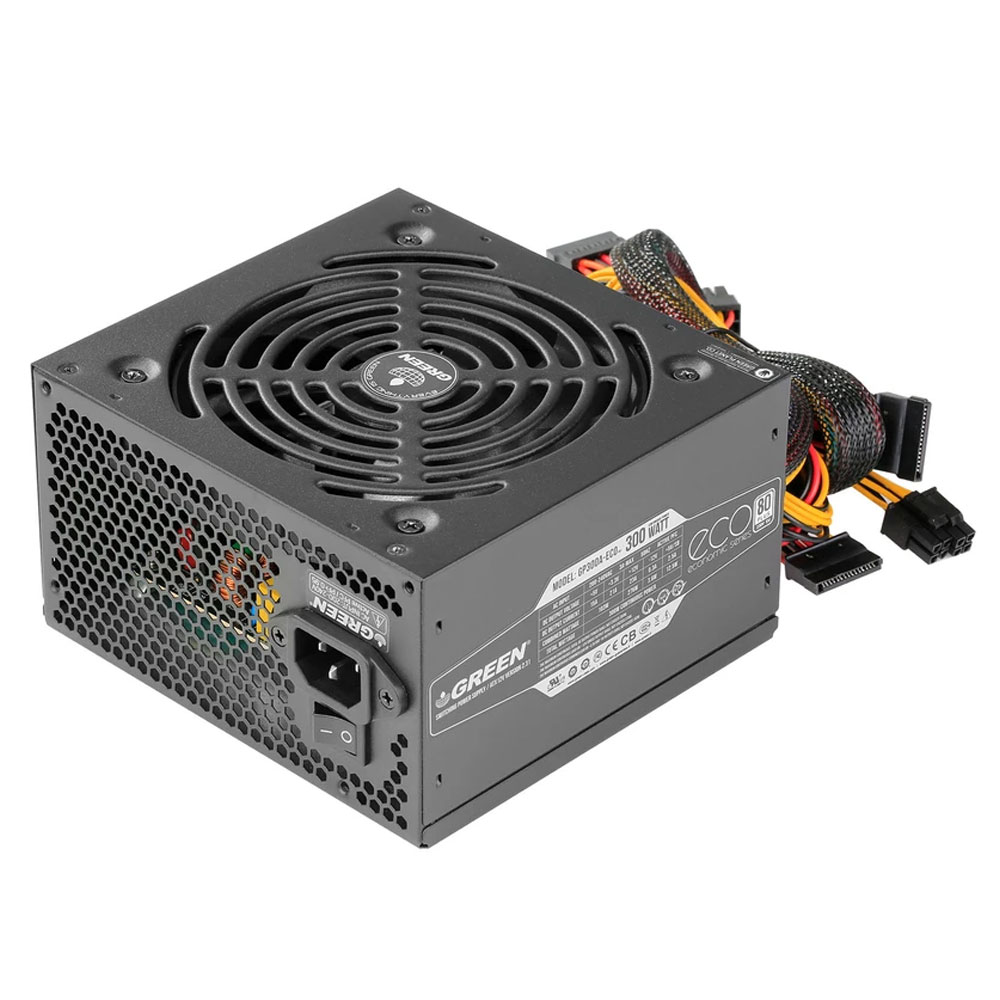 منبع تغذیه کامپیوتر گرین مدل GP350A ECO 80Plus