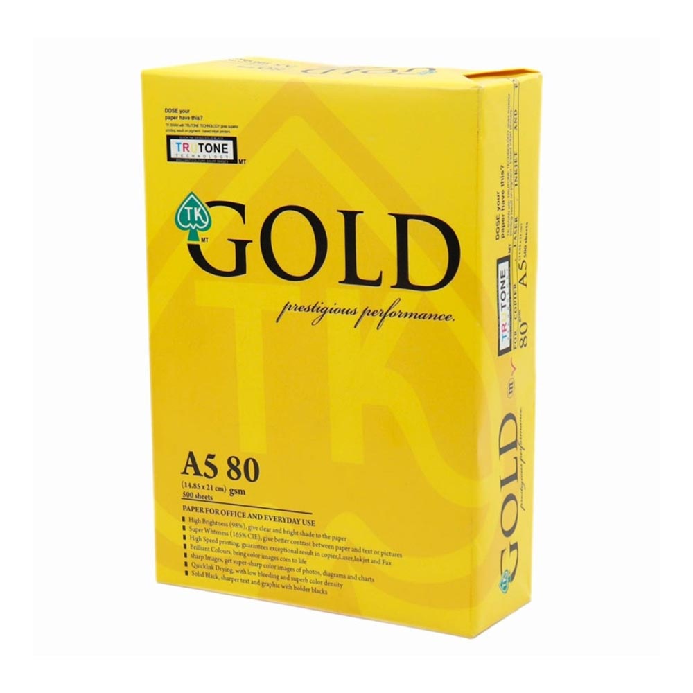 Gold Size A5 Size