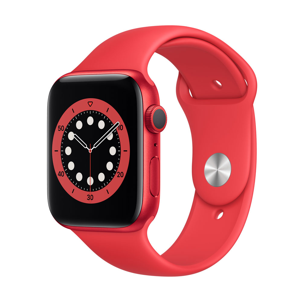 Apple Watch Series 6 44mm RED Aluminum Case with Sport Band