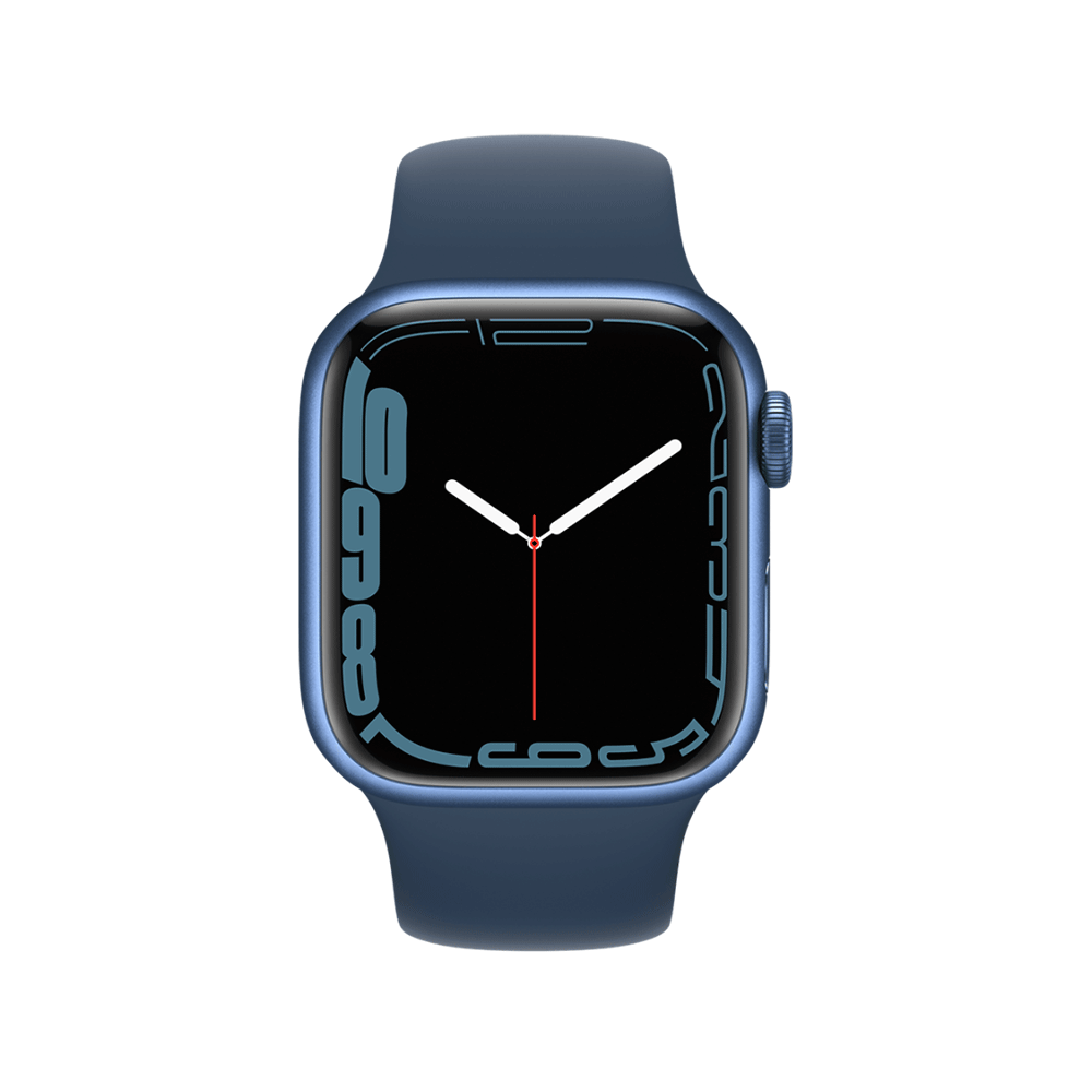Apple Watch Series 7 GPS 41mm Blue Aluminum Case with Sport Band