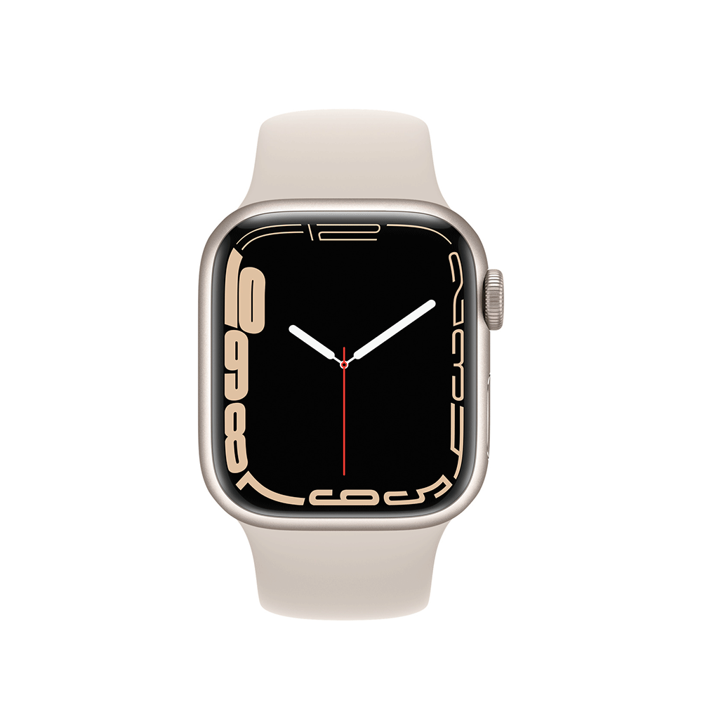 Apple Watch Series 7 GPS 41mm Starlight Aluminum Case with Sport Band