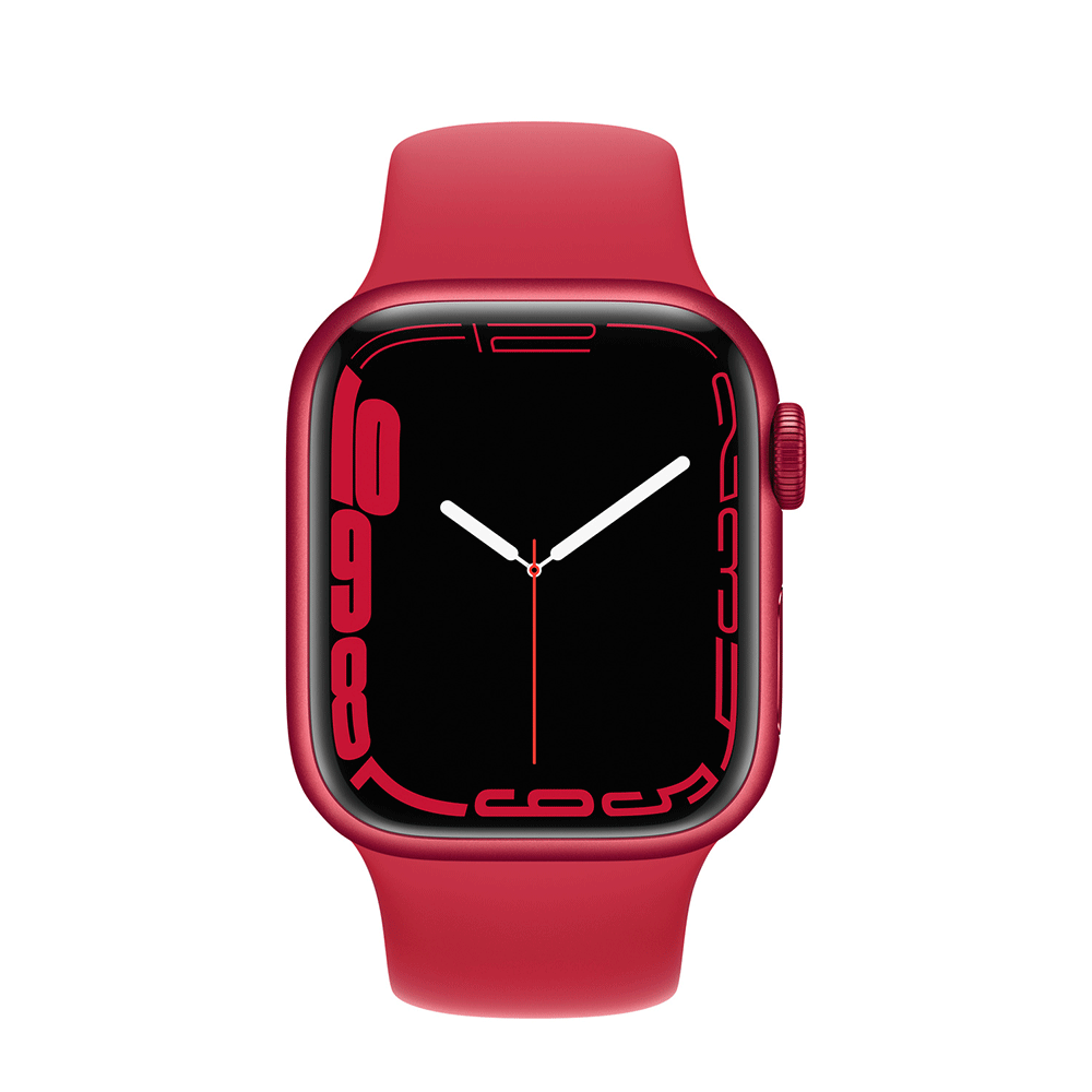 Apple Watch Series 7 GPS 41mm RED Aluminum Case with Sport Band