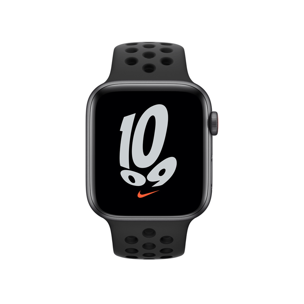Apple Watch Series SE 2021 GPS 44mm Gray Aluminum Case With Anthracite/Black Nike Sport Band