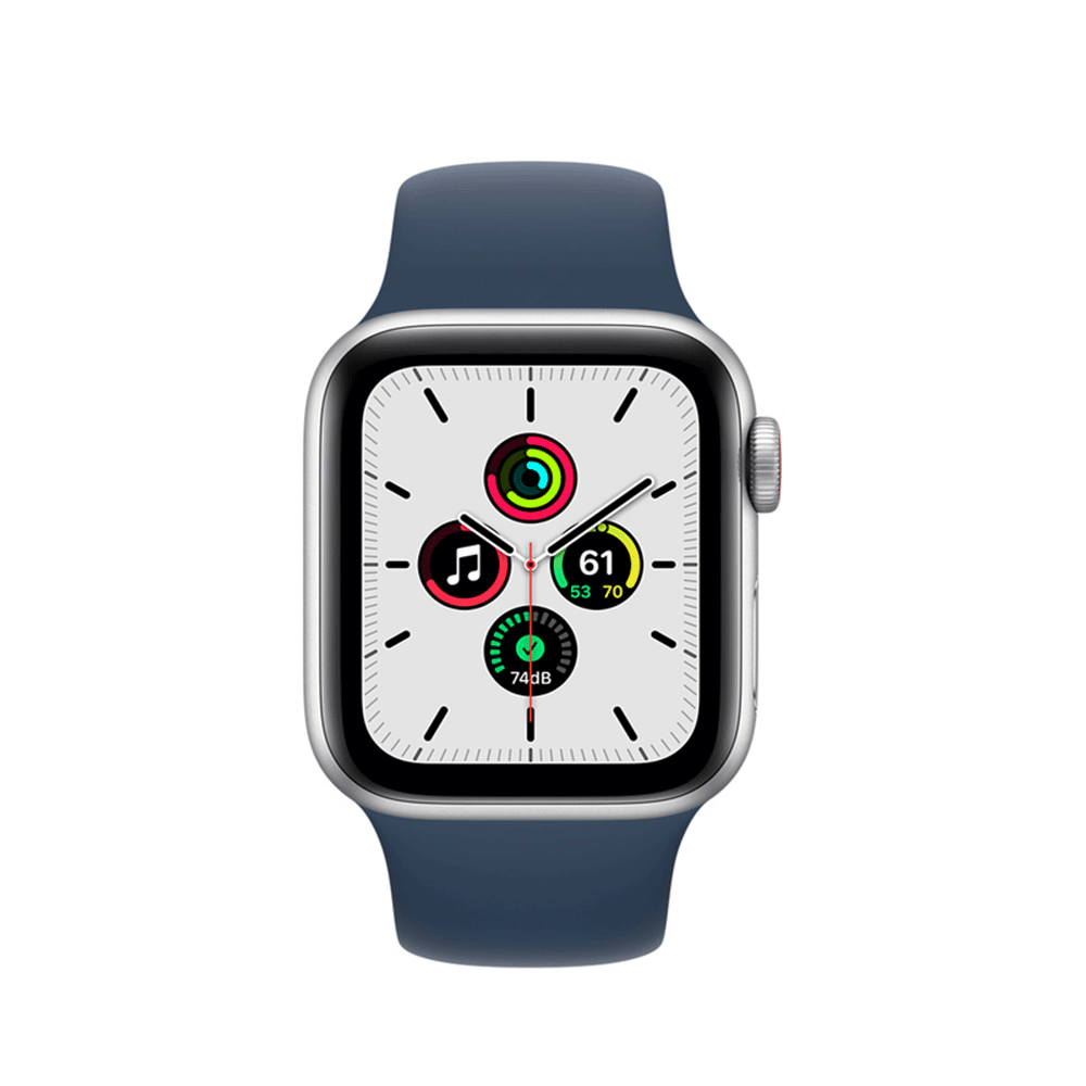 Apple Watch Series SE 2021 GPS 44mm Silver Aluminum Case with Sport Band