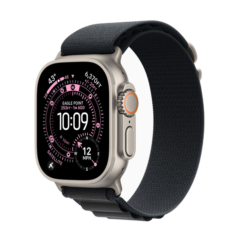 Apple Watch Ultra 3 49mm Black Titanium Case With Alpine Band