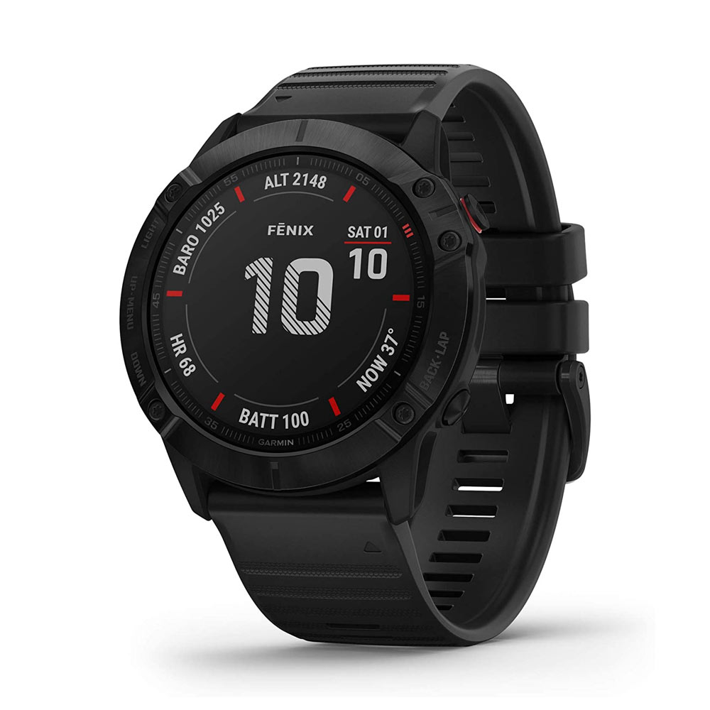 Garmin Fenix 6X Pro Black with Black Band watch