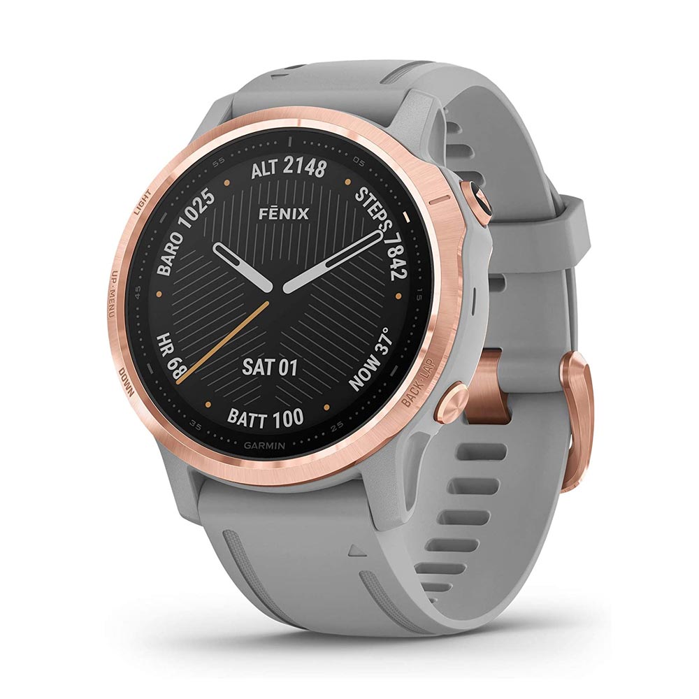 Garmin Fenix 6S Pro and sapphire edition Rose Gold tone with Powder Gray Band watch 010-02159-21
