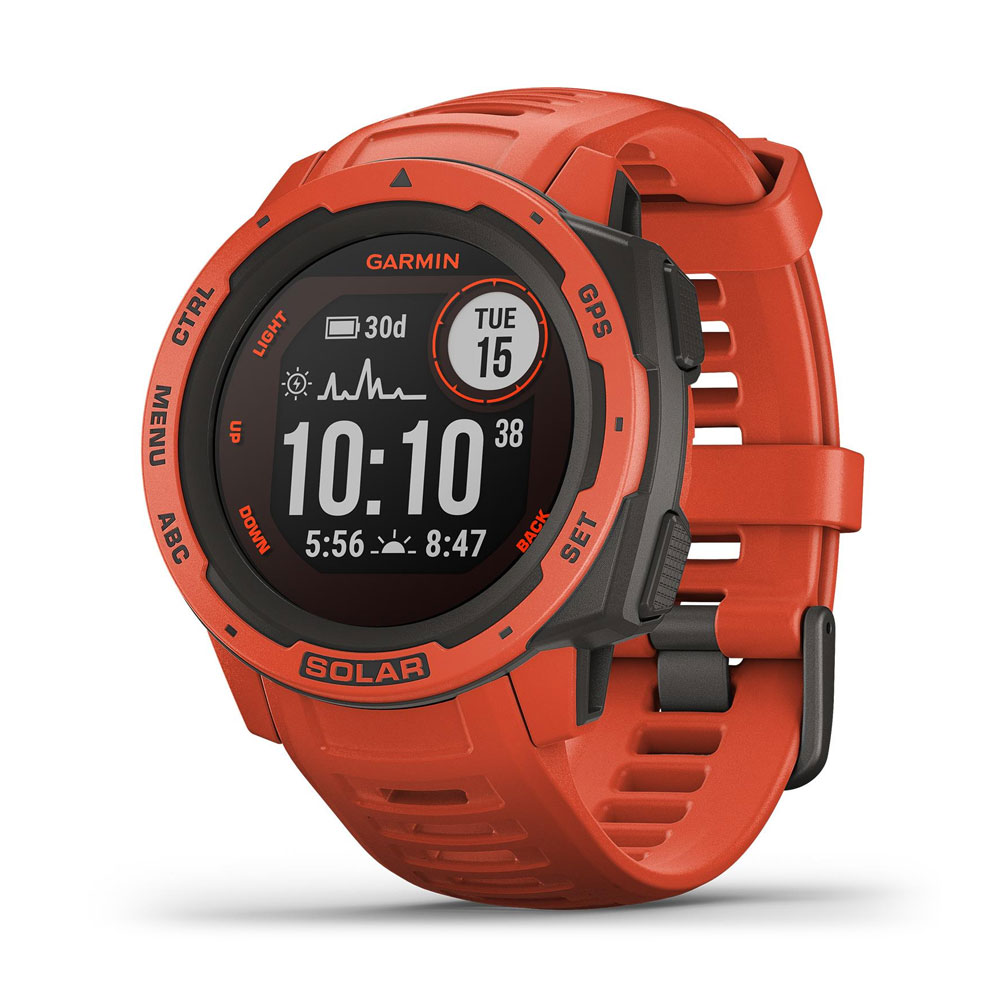 Garmin Instinct Solar Flame Red watch 010-02293-21