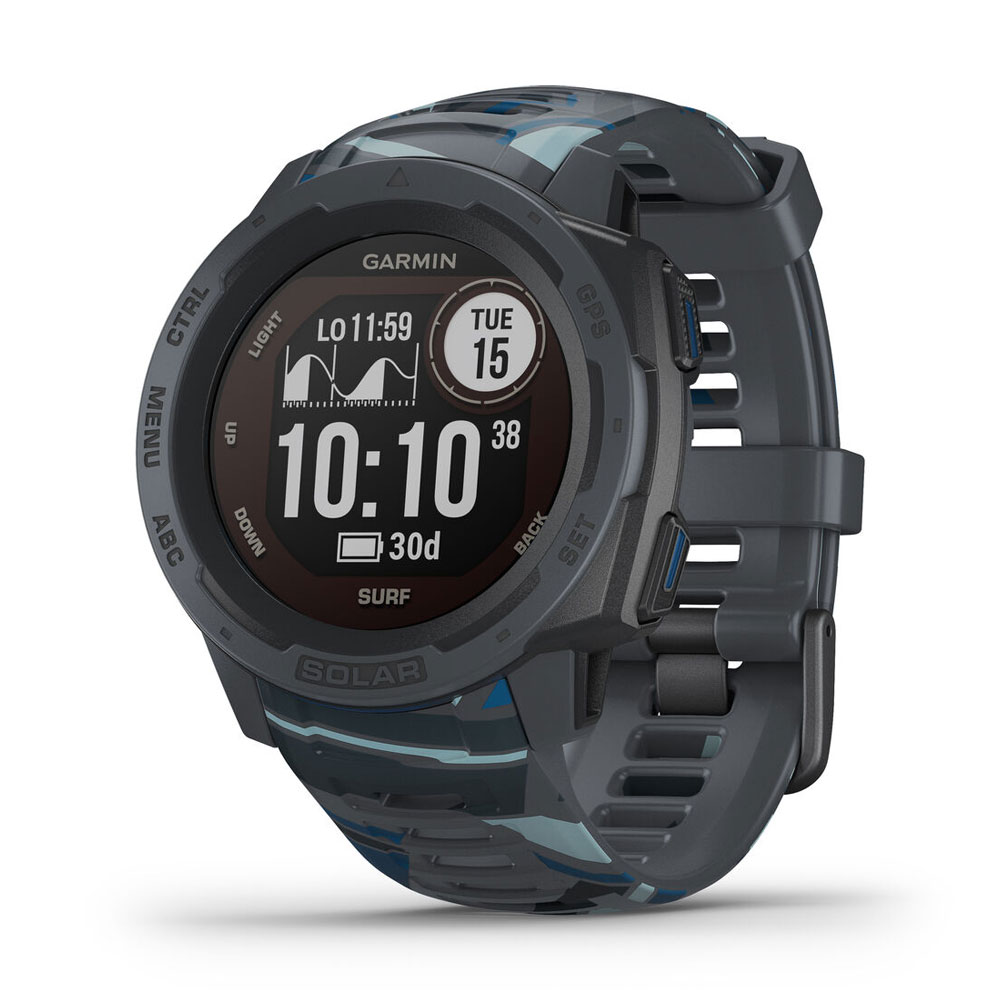 Garmin Instinct Solar Surf Edition Pipeline watch 010-02293-17