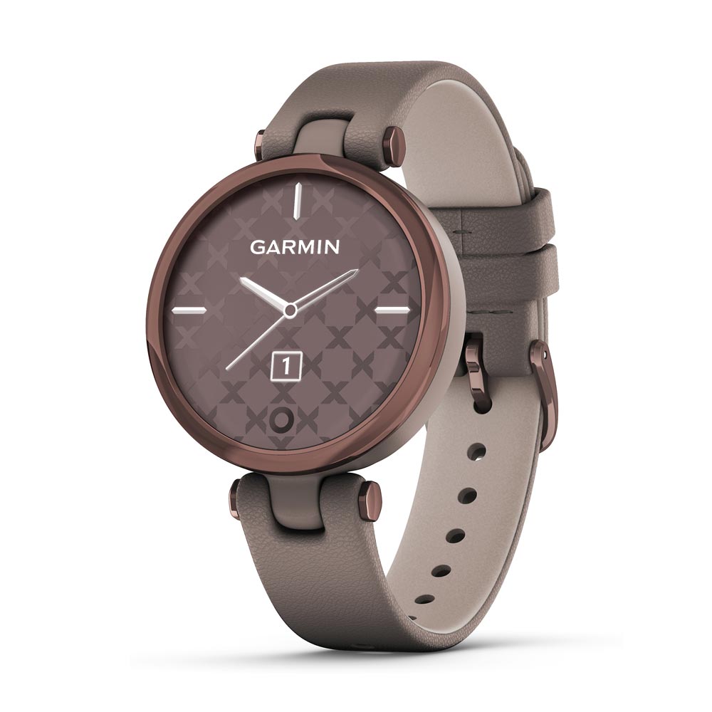 Garmin Lily Dark Bronze Bezel with Paloma Case and Italian Leather Band